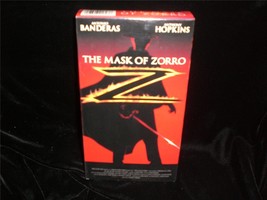VHS Mask of Zorro,The 1998 Antonio Banderas, Anthony Hopkins, Catherine Zeta-Jon - £5.60 GBP