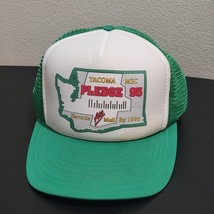 Vintage USPS Barcode All Mail Initiative Green Mesh Trucker Snapback Hat... - $65.51 CAD