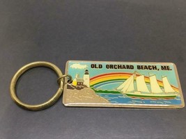 Vintage Souvenir Keyring Old Orchard Beach Keychain Maine Ancien Porte-Clés Usa - £6.13 GBP