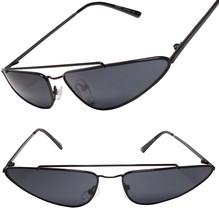 Classy Exotic Unique Chic Sexy Thin Minimalist Black Cat Eye Sunglasses - €11,66 EUR
