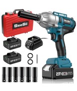 Seesii Cordless Impact Wrench, 580Ft-lbs(800N.m) Brushless Impact Wrench... - $220.99