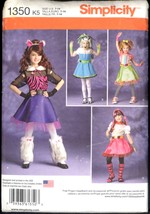 UNC Size 7 - 14 Girls Monster High Costumes Simplicity 1350 Pattern Halloween - £5.53 GBP