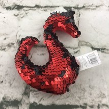 Flip Sequin Seahorse Plush Mini 5” Red Stuffed Marine Animal Carnival Pr... - $5.93