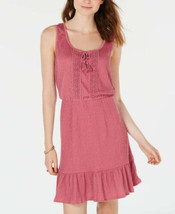 Be Bop Womens Ruffled Hem Peasant Dress Size X-Small Color Pink - £64.34 GBP