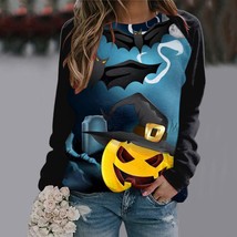   Print Sweatshirt Women Casual Long Sleeves O-Neck Pullover Spring Autumt Y2k C - £53.54 GBP