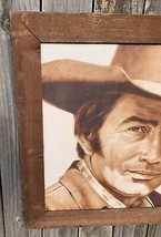 Vintage Signed James Drury &quot; The Virginian &quot; in The Rainmaker Canvas Painting - £284.42 GBP