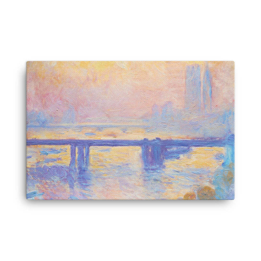 Claude Monet Charing Cross Bridge 01, 1903.jpg Canvas Print - £79.13 GBP - £147.88 GBP