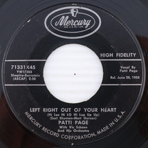 Patti Page w/ Vic Schoen - Left Right Out Of Your Heart 1958 45rpm Record 71331 - $4.43