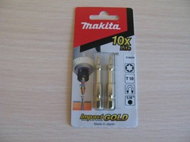Makita B-28226 Pack of 2 Impact GOLD Torsion Bit 50MM T10 Screwdriver - £17.26 GBP