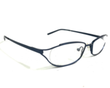 Miraflex Kinder Brille Rahmen C1734 BLUE Oval Rund Semi Felge 49-17-135 - $93.13