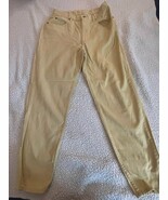 Liz Claiborne Jeans Women&#39;s Light Yellow Size 12 High Rise - $21.05 CAD