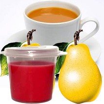 White Tea &amp; French Pears Scented Soy Wax Candle Melts Shot Pots, Vegan, Hand Pou - £12.75 GBP+