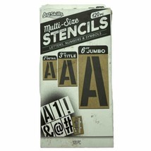 ArtSkills Multi Size Stencils 120 Piece Letters Numbers Symbols 3 Sizes ... - $5.00