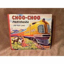 Vintage Choo -Choo Panorama Fold Out Children&#39;s Train Book (1945) - $46.53