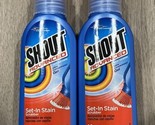 2 Shout Advanced Ultra Concentrated Gel Stain Remover Scrubber Brush 8.7 Oz - £31.60 GBP