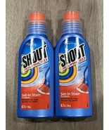 2 Shout Advanced Ultra Concentrated Gel Stain Remover Scrubber Brush 8.7 Oz - £31.14 GBP