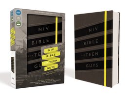 NIV, Bible for Teen Guys, Leathersoft, Charcoal, Elastic Closure: Building Faith - £51.27 GBP