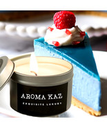 Blue Raspberry Cheesecake Scented Tin Candles Hand Poured Vegan Friendly... - $284.64 MXN+