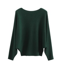 Boat Neck Batwing Sleeves Dolman Knitted Sweaters Autumn/Winter Pullovers Tops F - £43.73 GBP