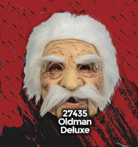White Hair Old Man 24739 Professor Full Head Costume Latex Mask Adult One Size - £39.78 GBP