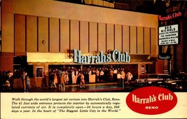 Vintage POSTCARD- Harrah&#39;s Club, Reno, Nevada BK33 - £3.51 GBP