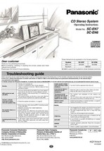 Panasonic SC-EN6 SC-EN7 CD Stereo System Owners Instruction Manual - £17.15 GBP