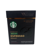 Starbucks Verismo Decaf Espresso Roast Pods, 12 count box, Dark Roast - £17.12 GBP