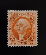 1862-71 2c USA Internal Revenue, George Washington, First Issue, Orange,... - $1.92 CAD