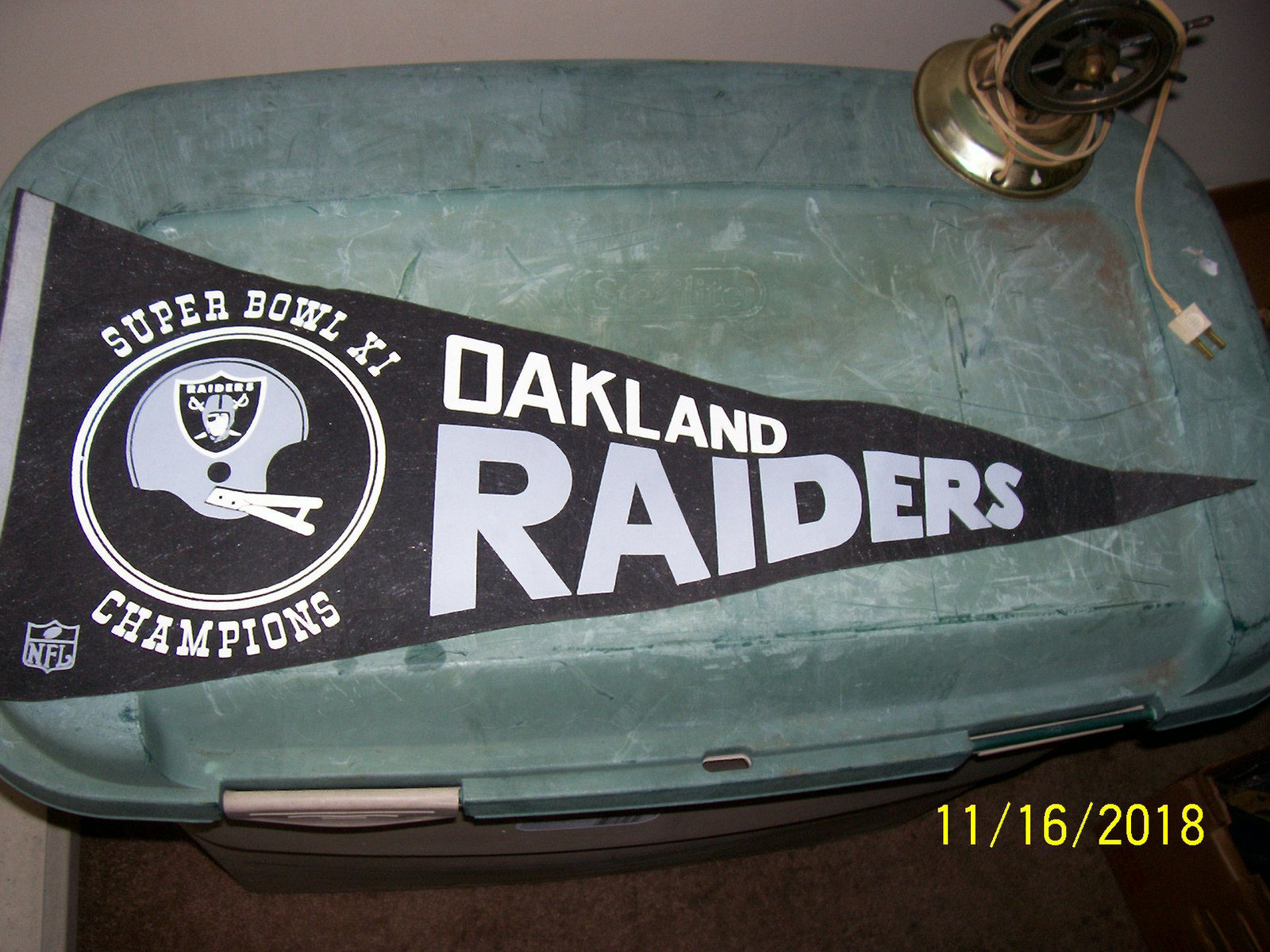 Primary image for 1977 Oakland Raiders Super Bowl 11 Champions Pennant