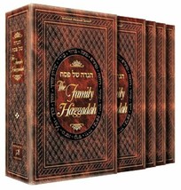 Artscroll The Family Pesach Passover Haggadah Leatherette Eight Piece Set - £29.04 GBP