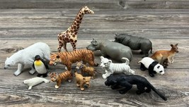 Lot Of (14) Collectible Wild Animal Figurines Toys (Most Safari Brand) Plastic - £29.97 GBP