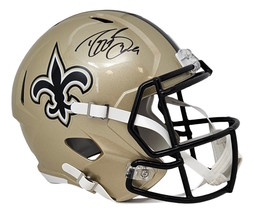 Drew Brees Signé Neuf Orleans Saints Complet Taille Vitesse Réplique Cas... - £455.27 GBP