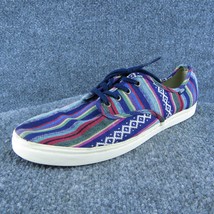 VANS  Men Sneaker Shoes Multicolor Fabric Lace Up Size 10.5 Medium - £19.46 GBP