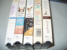 Lot of 5 VHS Yoga and Fitness Tapes  - £2.32 GBP