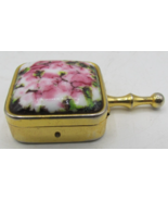 Vintage purse butler, personal ash tray Mid century modern MCM Enamel Fl... - $89.99