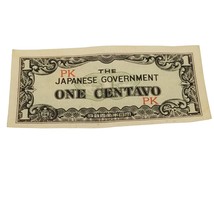 Vintage Paper Money Japanese Government One Centavo PK WWII Philippines Invasion - £5.74 GBP