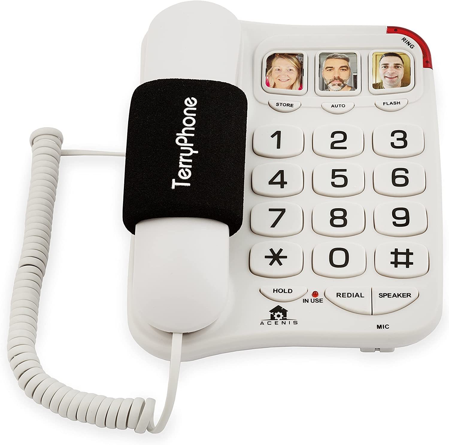 Big Button Phone for Seniors - Corded Landline Telephone - One-Touch Dia... - $36.99