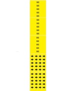 GAS Warning Markers Yellow ADHESIVE STICKERS &amp; 8 Pipe Arrows BRADY 93336... - $441.03 MXN
