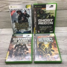 Xbox Brothers in Arms Road to Hill 30 Ghost Recon 2 Medal of Honor Frontline Lot - £8.56 GBP