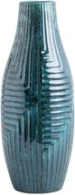 Hjn Ceramic Vase- Teal Vase For Home Decor, Flower Vase For, 13.8&quot; H - £51.57 GBP