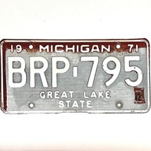 1971 United States Michigan Great Lakes Truck License Plate BRP-795 - £14.70 GBP