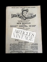 Little Mary Sunshine Musical Bill Orpheum Theatre New York Original - £11.04 GBP