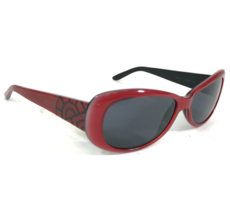 Louis Feraud Sonnenbrille F4503 B Schwarz Rot Rund Cat Eye Rahmen mit Gl... - $55.57