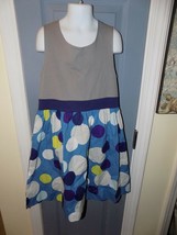 Mini Boden Gray W/Multi Colored Polka Dots Size 9/10Y Girl&#39;s NWOT - £20.47 GBP