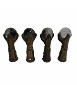 Cast Iron Claw Foot Glass Ball 4” Feet Table Legs Antique Lot of 4 - $79.15