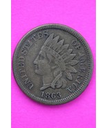 1863 Copper Nickel Indian Head Cent Penny Early Type Coin Exact Coin Pic... - €18,69 EUR