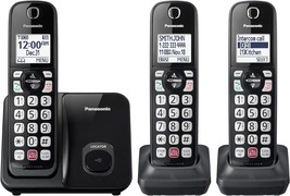 Panasonic Cordless Phone With Advanced Call Block, Bilingual Caller Id, Black - $103.99