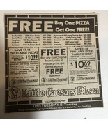 1987 Little Caesars Pizza Vintage Print Ad Advertisement  PA3 - $14.84