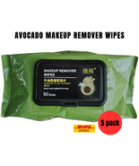Avocado Makeup Remover Wipes – Deep Cleansing for Eyes, Lips &amp; Face (5 P... - $49.19