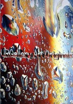 W. Chaperpagne-&quot;Water Drops&quot;-Original Oil Painting/ Canvas 36&quot;x 48&quot;, Han... - £286.95 GBP